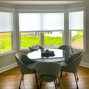 Graber Motorized Window Roller Shades Remote Control 3 Windows